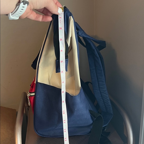 Stylish Red and Blue Women’s Backpack - Picture 8 of 9